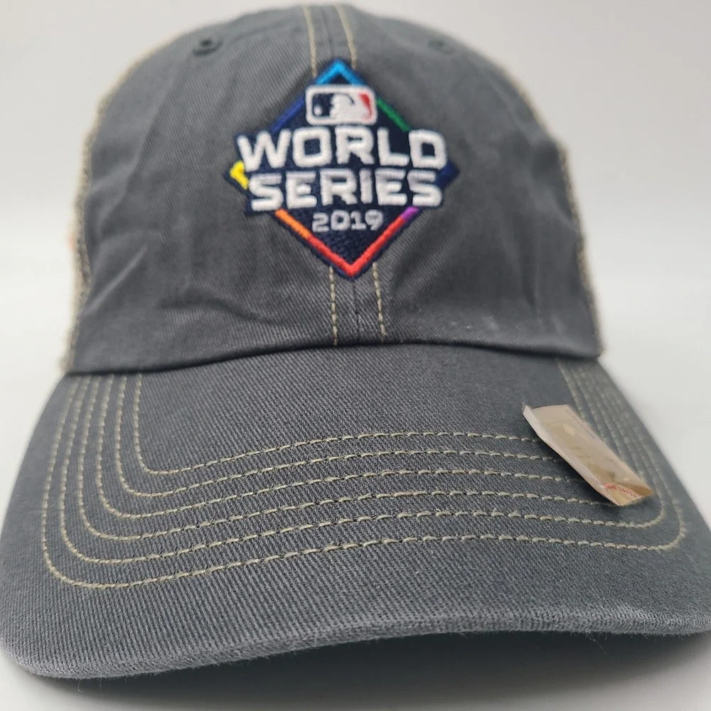 Houston Astros Hat Snapback Trucker Mesh 47 Brand Gray Tan MLB World Series 2019